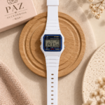 Reloj Digital Retro Blanco