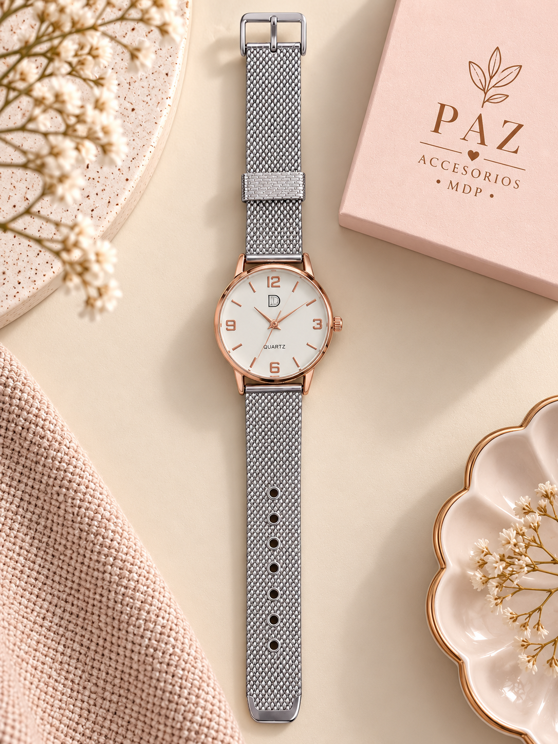 ChatGPT Image 21 sept 2026, 18_42_01 Reloj Bicolor Rose Gold Plata - Imagen 1